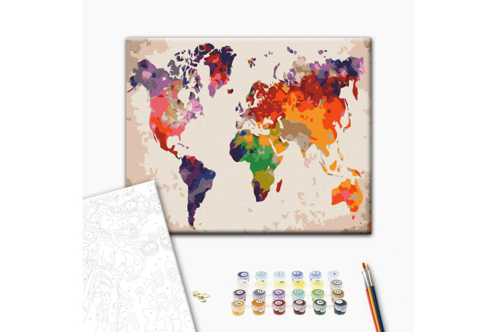 Mal efter tal - Color map