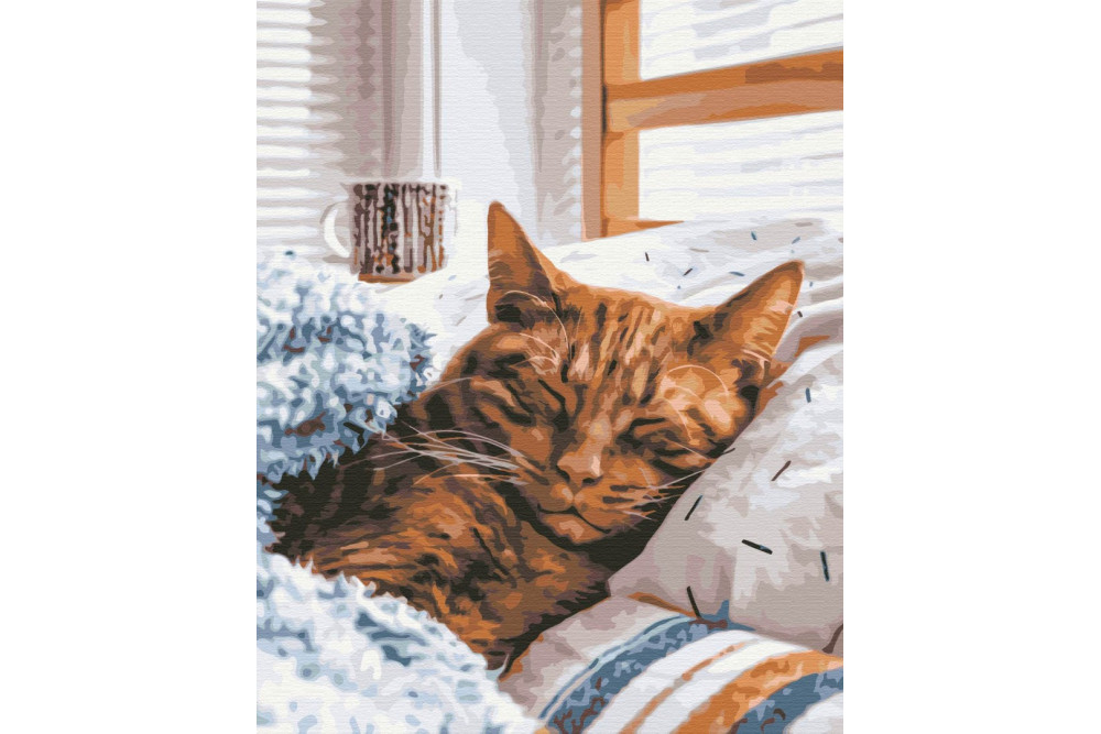 Mal efter tal - Morning cat - dyr