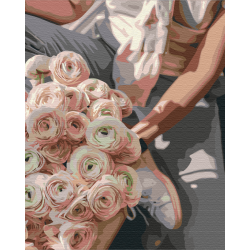 Mal efter tal - Stylish bouquet - blomster