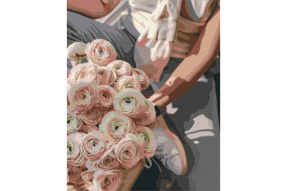 Mal efter tal - Stylish bouquet - blomster