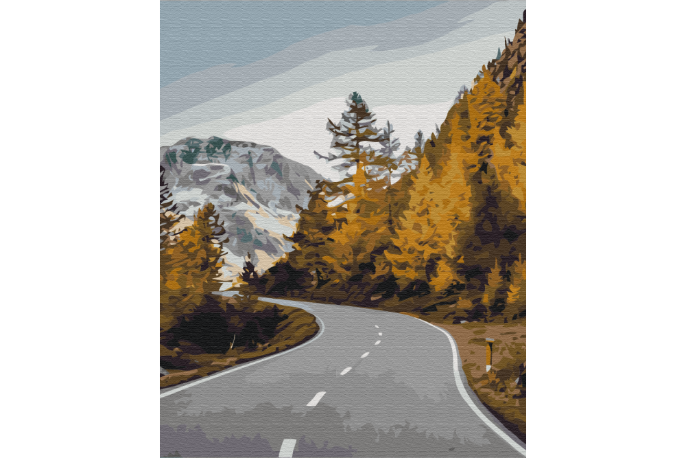 Mal efter tal - Landscape road - landskaber