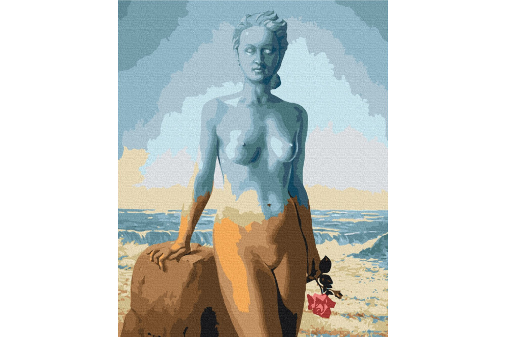 Mal efter tal - A beautiful ship. Rene Magritte - mennesker