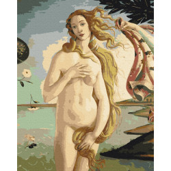 Mal efter tal - Birth of Venus. Sandro Botticelli - mennesker