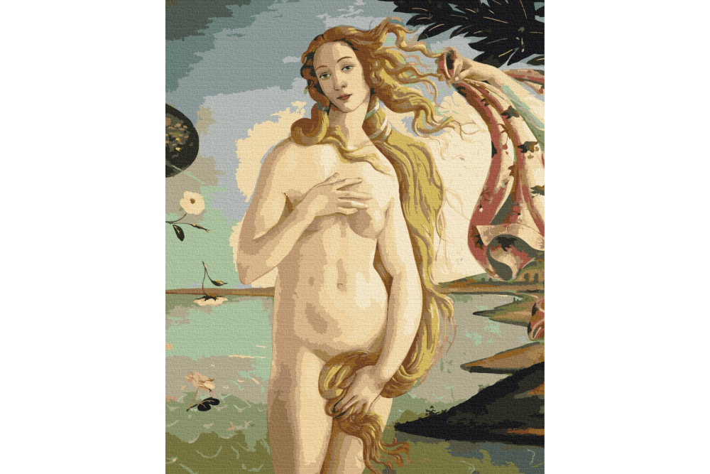 Mal efter tal - Birth of Venus. Sandro Botticelli - mennesker