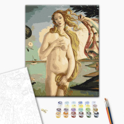 Mal efter tal - Birth of Venus. Sandro Botticelli