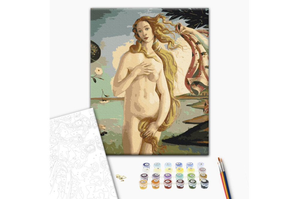 Mal efter tal - Birth of Venus. Sandro Botticelli