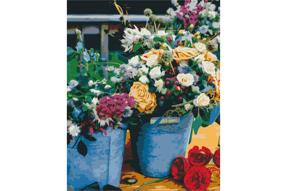 Mal efter tal - The florist's joy - blomster