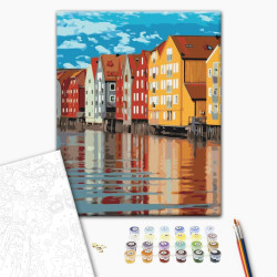 Mal efter tal - Colored houses