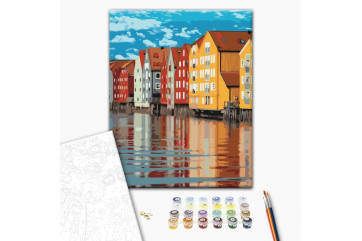 Mal efter tal - Colored houses