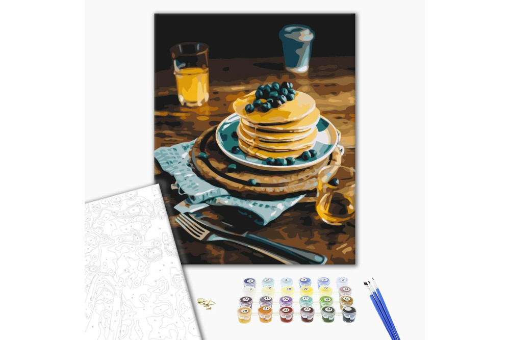 Mal efter tal - Pancakes with honey