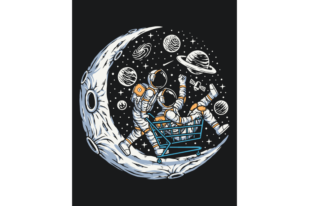 Mal efter tal - Lunar heroes - rummet