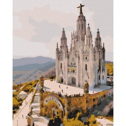 Mal efter tal - Temple of the Sacred Heart. Barcelona - landskaber