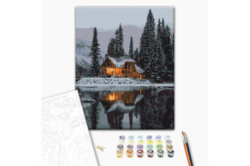 Mal efter tal - Snowy night