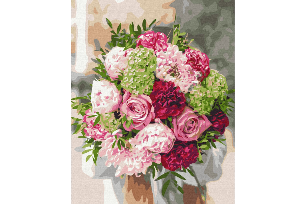 Mal efter tal - Favorite bouquet - blomster