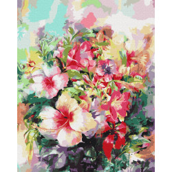 Mal efter tal - Fantasy flowers - blomster