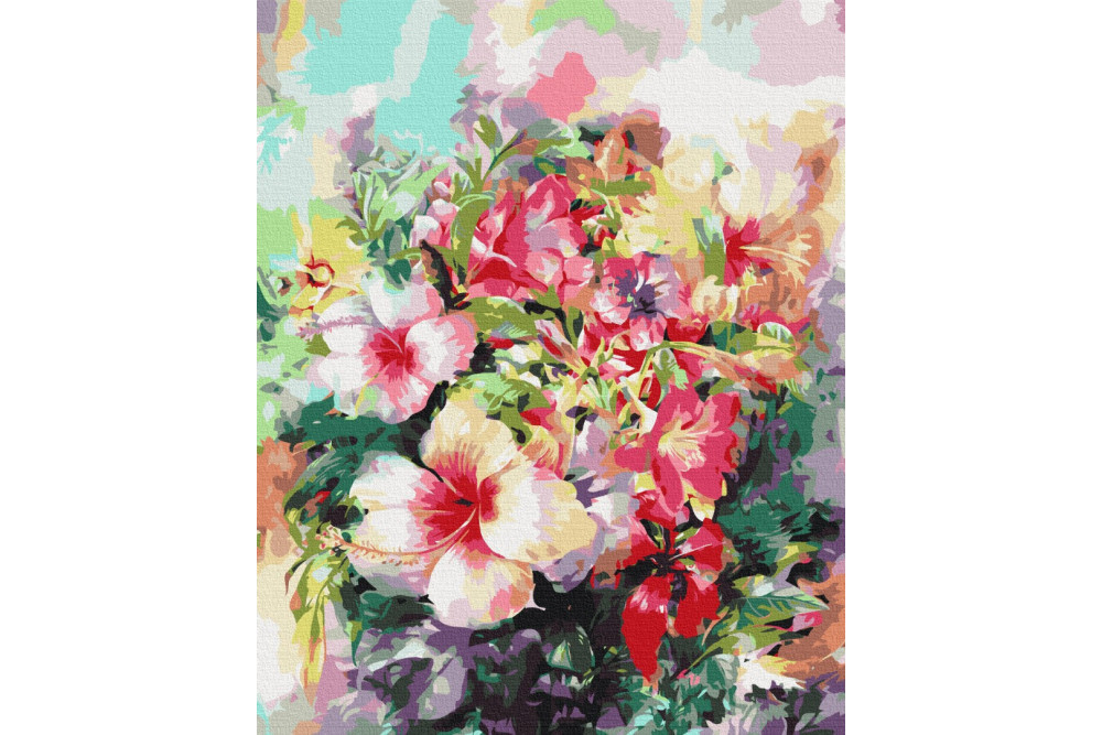 Mal efter tal - Fantasy flowers - blomster