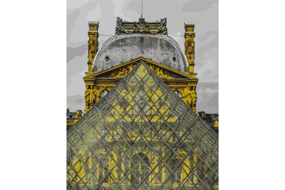 Mal efter tal - Louvre pyramid - byer