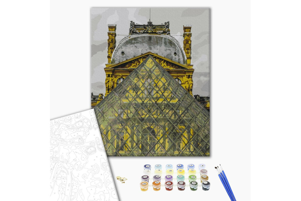Mal efter tal - Louvre pyramid
