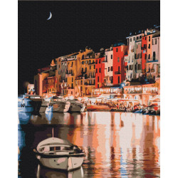 Mal efter tal - Lights of night Italy - byer