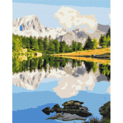 Mal efter tal - Mountain mirror - landskaber