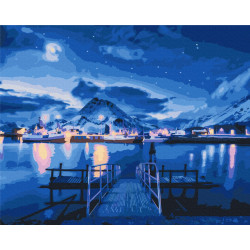 Mal efter tal - Polar Lights - landskaber