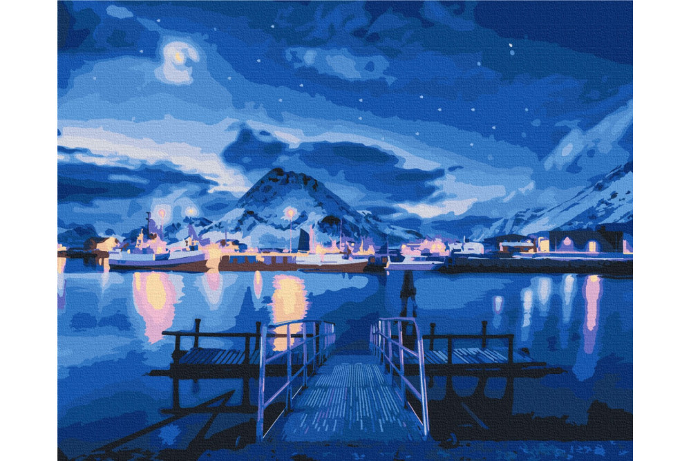 Mal efter tal - Polar Lights - landskaber
