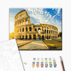Mal efter tal - Colosseum at sunrise