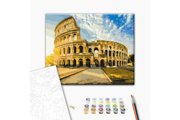 Mal efter tal - Colosseum at sunrise