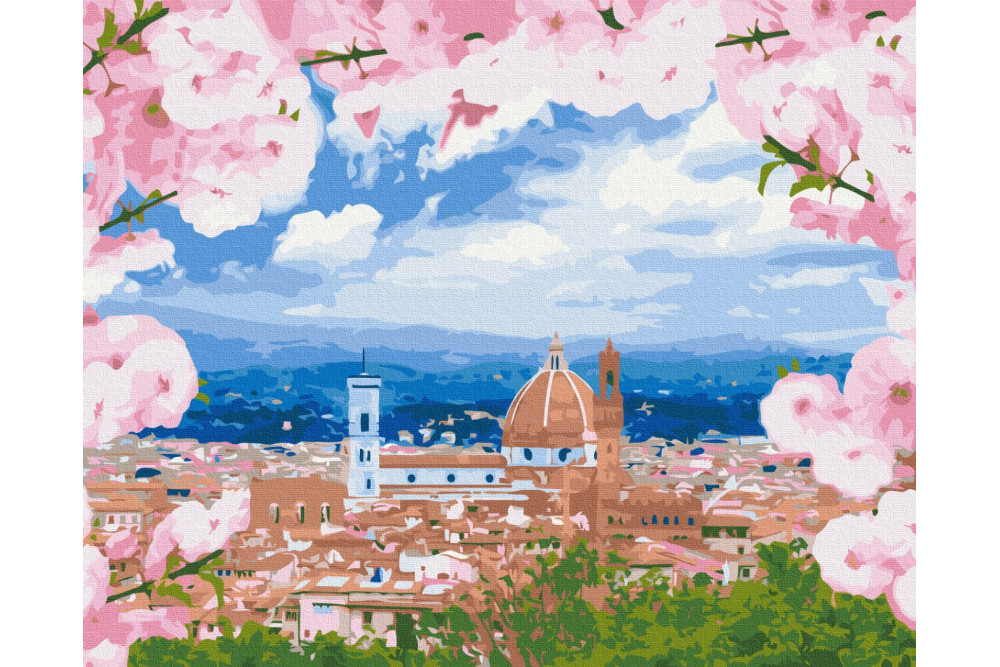 Mal efter tal - Florence in bloom - landskaber