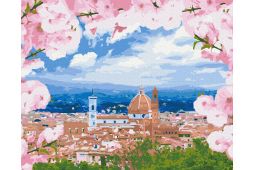 Mal efter tal - Florence in bloom - landskaber