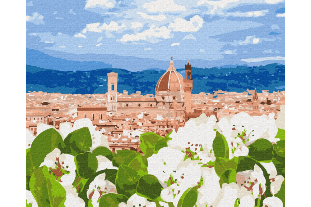 Mal efter tal - Floral Florence - landskaber