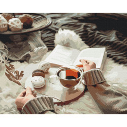 Mal efter tal - Cozy tea party - mad og drikke