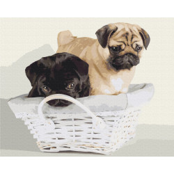 Mal efter tal - Friends in the basket - dyr