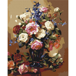 Mal efter tal - Exquisite bouquet - blomster