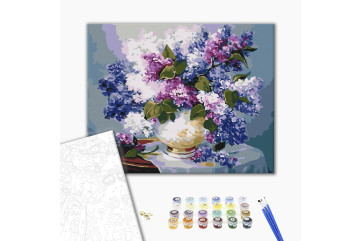 Mal efter tal - Lilac colors