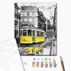 Mal efter tal - Yellow tram