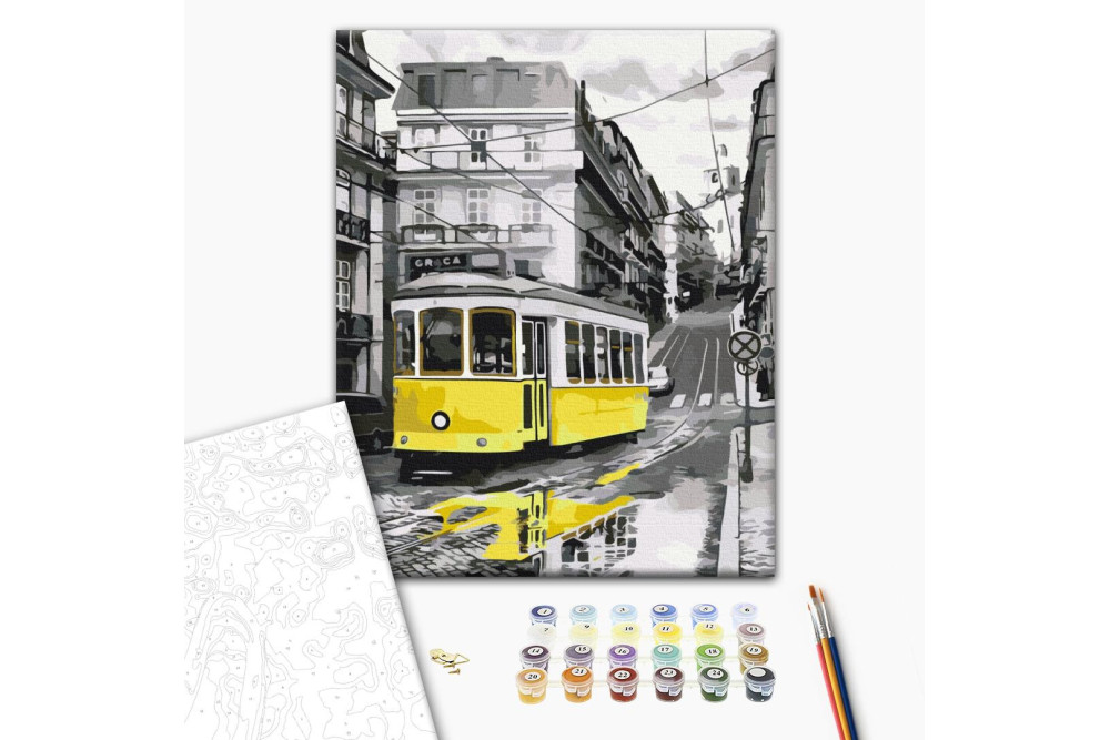 Mal efter tal - Yellow tram