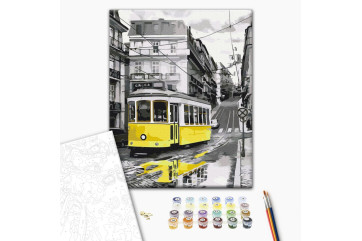 Mal efter tal - Yellow tram