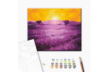 Mal efter tal - Sunrise over lavender