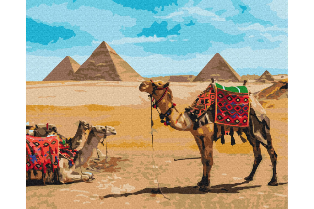 Mal efter tal - Egyptian flavor - landskaber