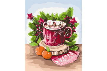 Mal efter tal - Marshmallows in a cup