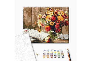 Mal efter tal - Book still life
