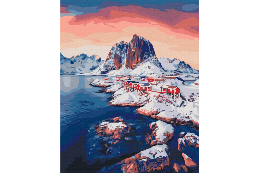 Mal efter tal - Dawn on the Lofoten Islands - landskaber