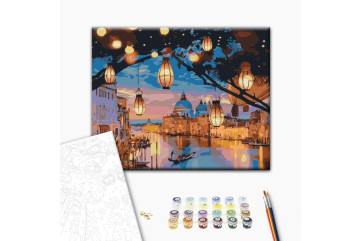 Mal efter tal - Night lights of Venice