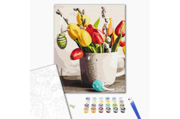 Mal efter tal - Easter bouquet