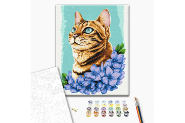 Mal efter tal - Azure cat © Anna Kulyk