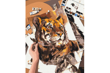 Mal efter tal - Striped masterpiece ©Karolina Bundash - dyr