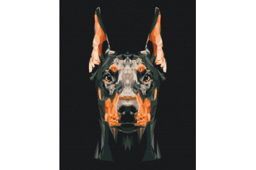 Mal efter tal - Doberman