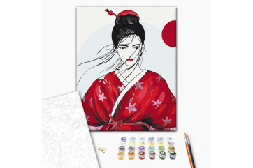 Mal efter tal - Geisha © Yana Biluhina