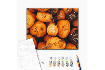 Mal efter tal - Pumpkin ornaments © Oleksandra Dikaia